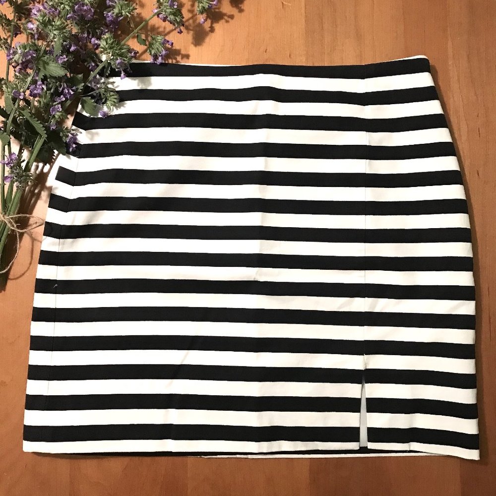 Kate Spade Saturday Vented Striped Mini Skirt